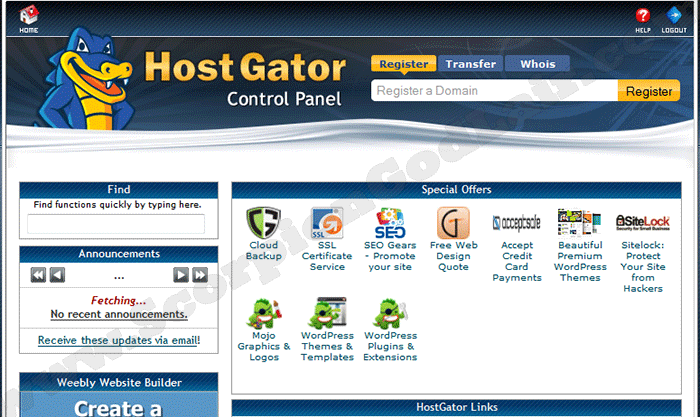 Hostgator cPanel Overview