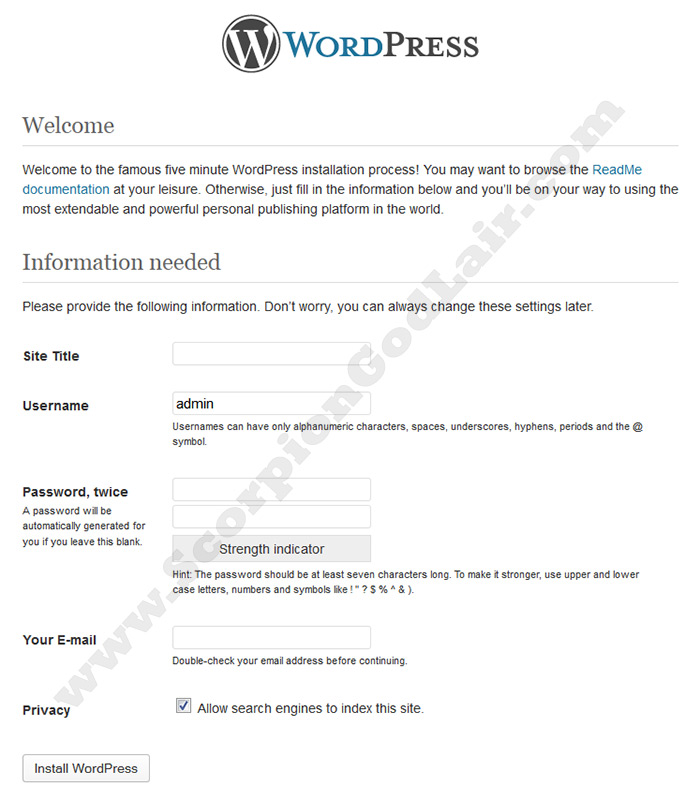 How to install WordPress manually with cPanel